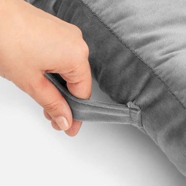 Podsedák EMERALD 50x50x8 cm světle šedý