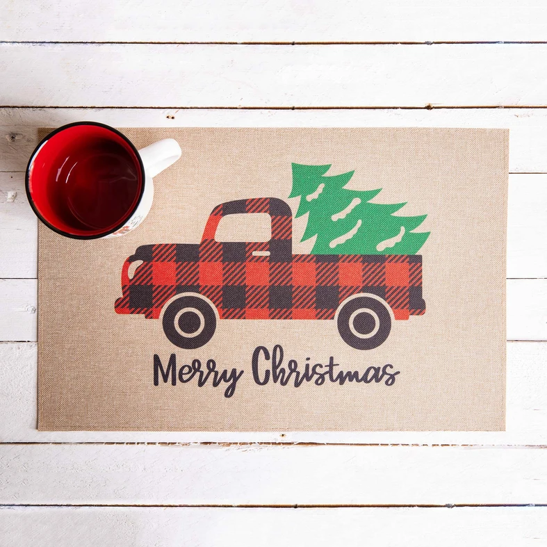 Podložka pod talíře MARRY CHRISTMAS AUTO 43,5 x 28,5 cm