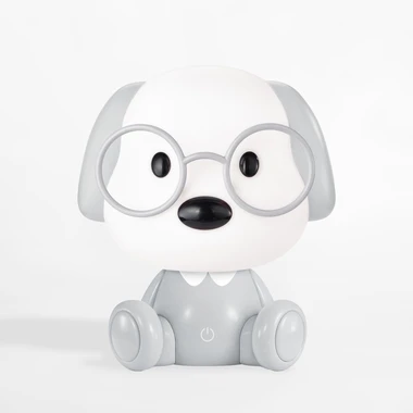 Noční lampička LED šedý PES