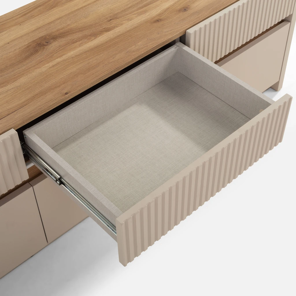TV skříňka s osvětlením OAK SQUERE