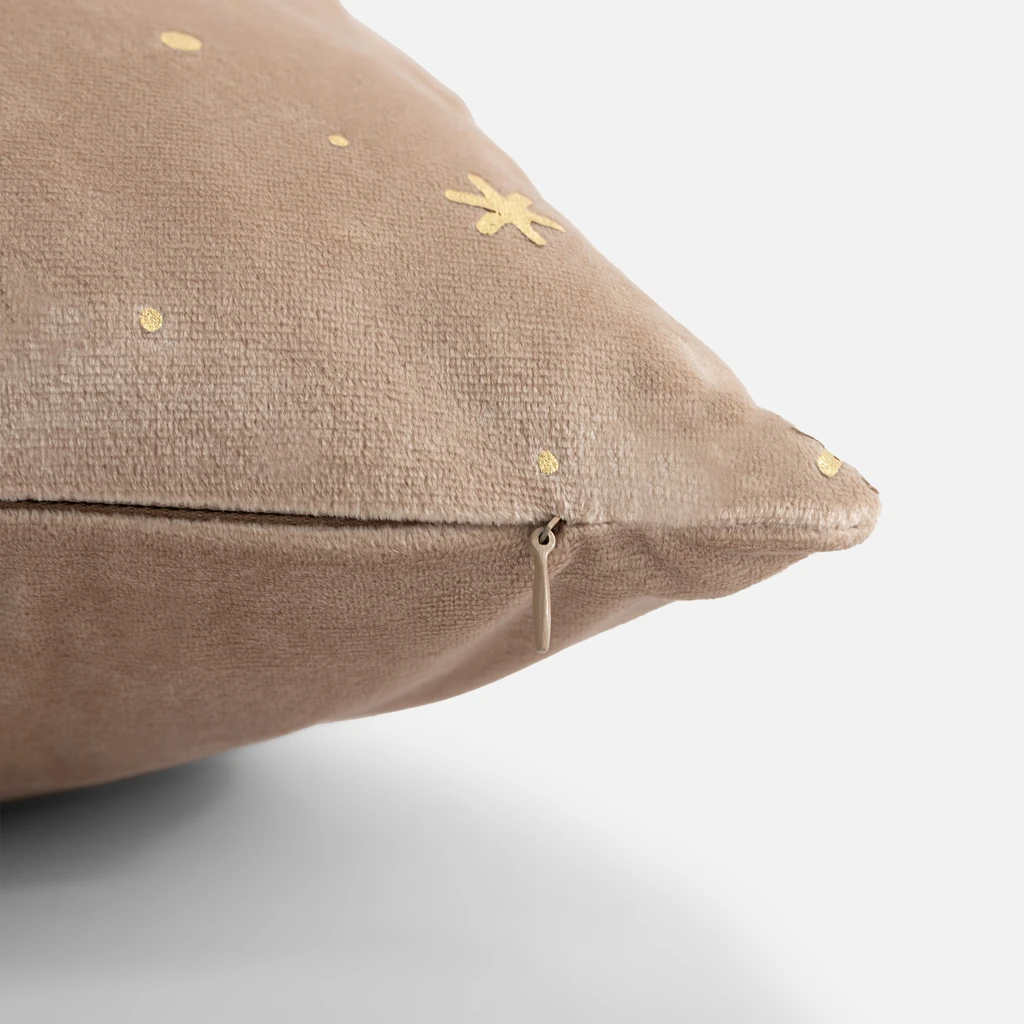 Vánoční povlak na polštář CANELLA béžový 45x45 cm