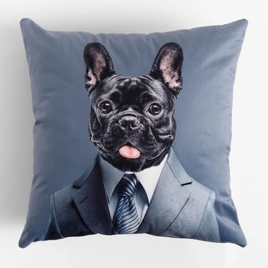 Dekorační polštář PES francouzský buldoček 50x50 cm