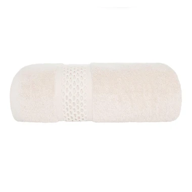Krémový bavlněný ručník ASTI 70x140 cm