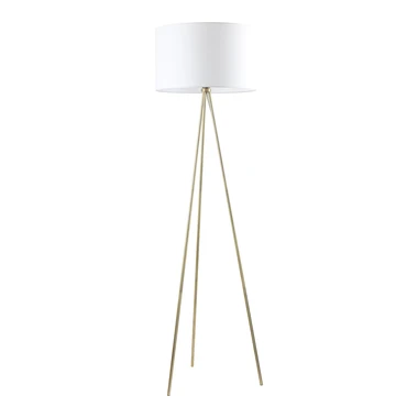 Lampa stojací stativ stínidlo bílá CARA