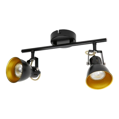 Černo-zlatá dvoubodová světelná lišta ORO FALCO