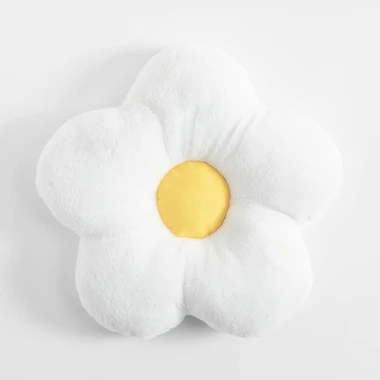 Bílý polštář květina BELLIS 40 cm