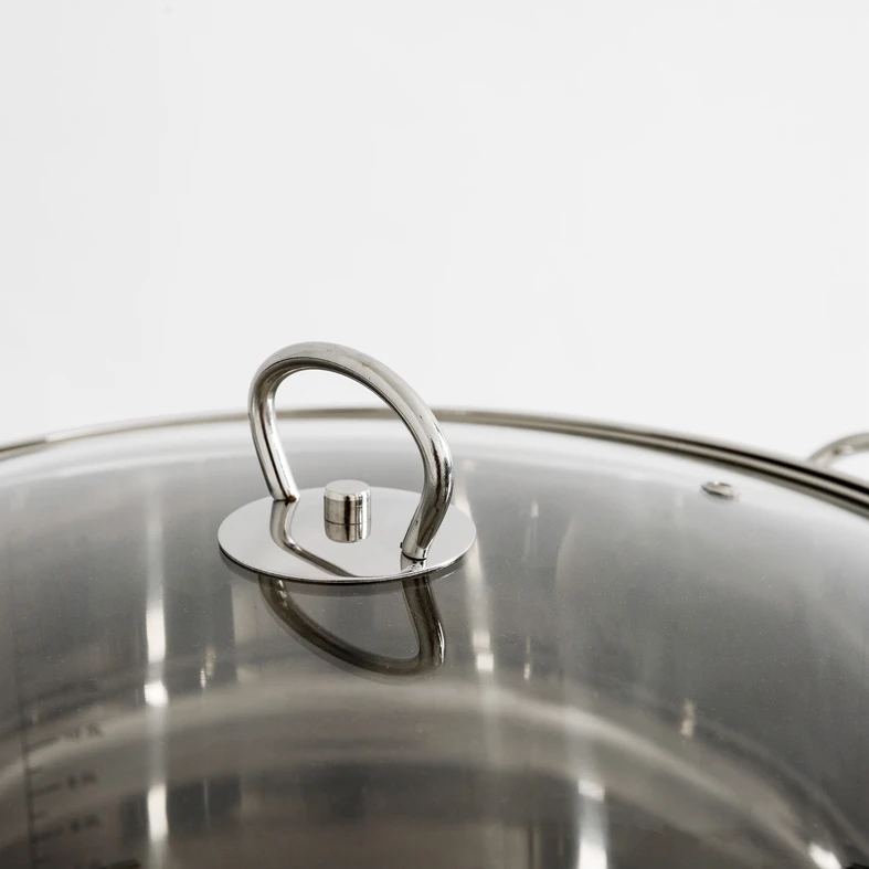 Garnek z stali nierdzewnej SYK-461-30 GRAND 16 L z pokrywką 30 cm