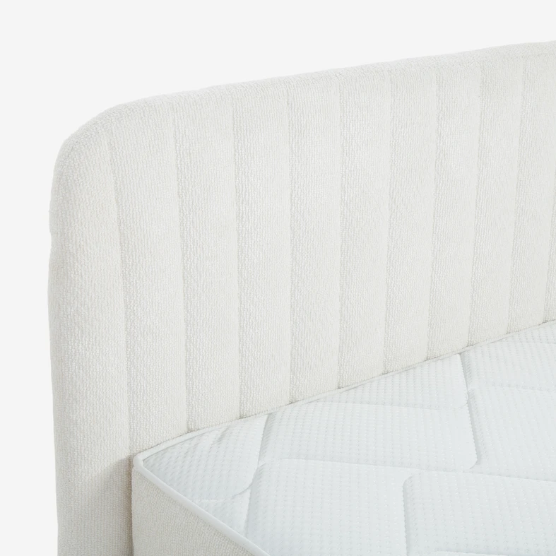 Postel boxspring VALO bílá 160x200