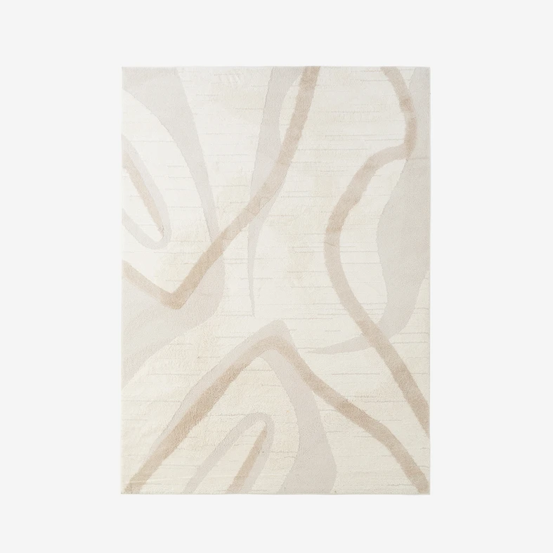 Koberec s abstraktním vzorem LA PASSION krémový 120x170 cm