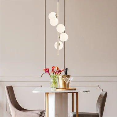 Závěsné svítidlo koule ARCTURUS 5 zlaté