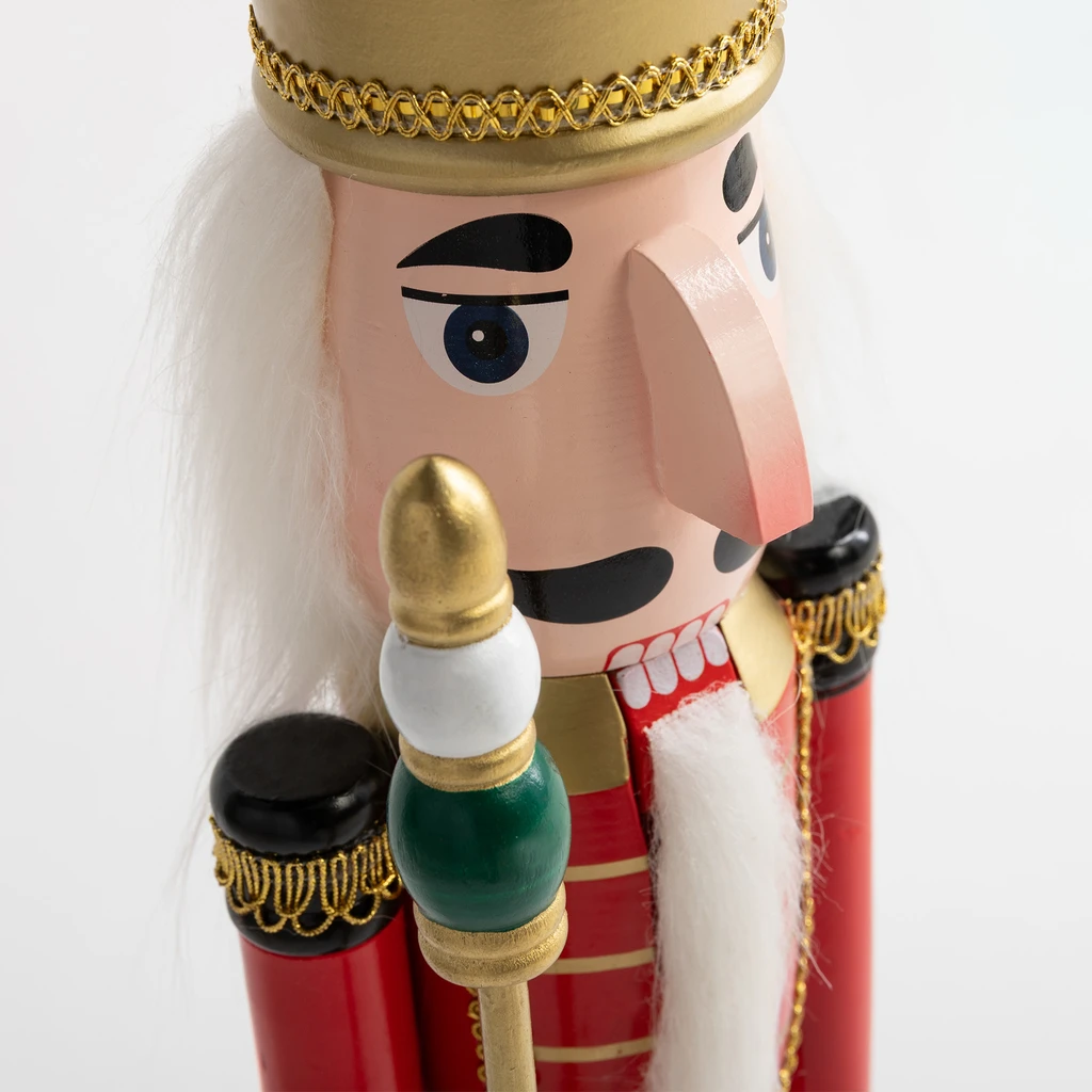 Figurka červeno-modrá LOUSKÁČEK 81 cm