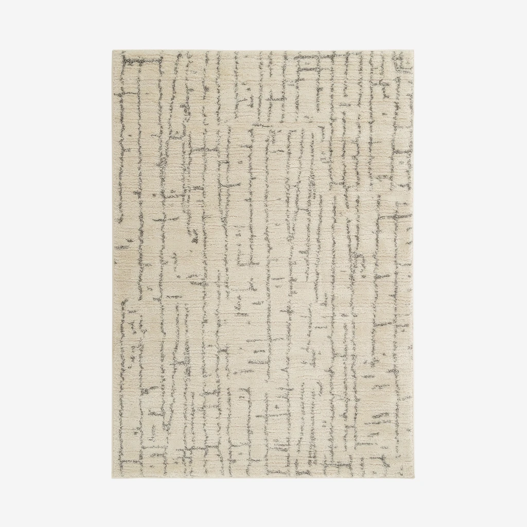 Koberec s abstraktním vzorem s pruhy LISA krémový 120x170 cm