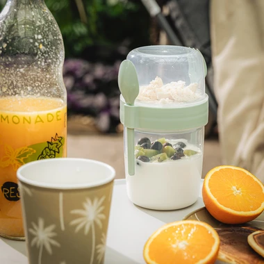 Obědový box s příborem, 1,1 l, MIX