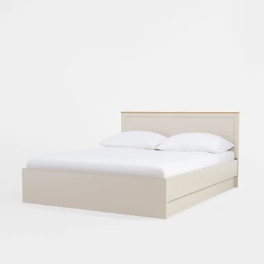 Postel s roštem a úložným prostorem kašmírová VERONA 160x200