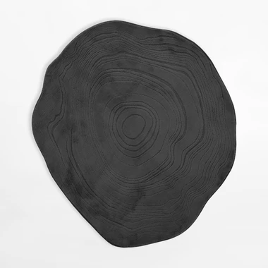 Černý koberec ACTION, 120 cm