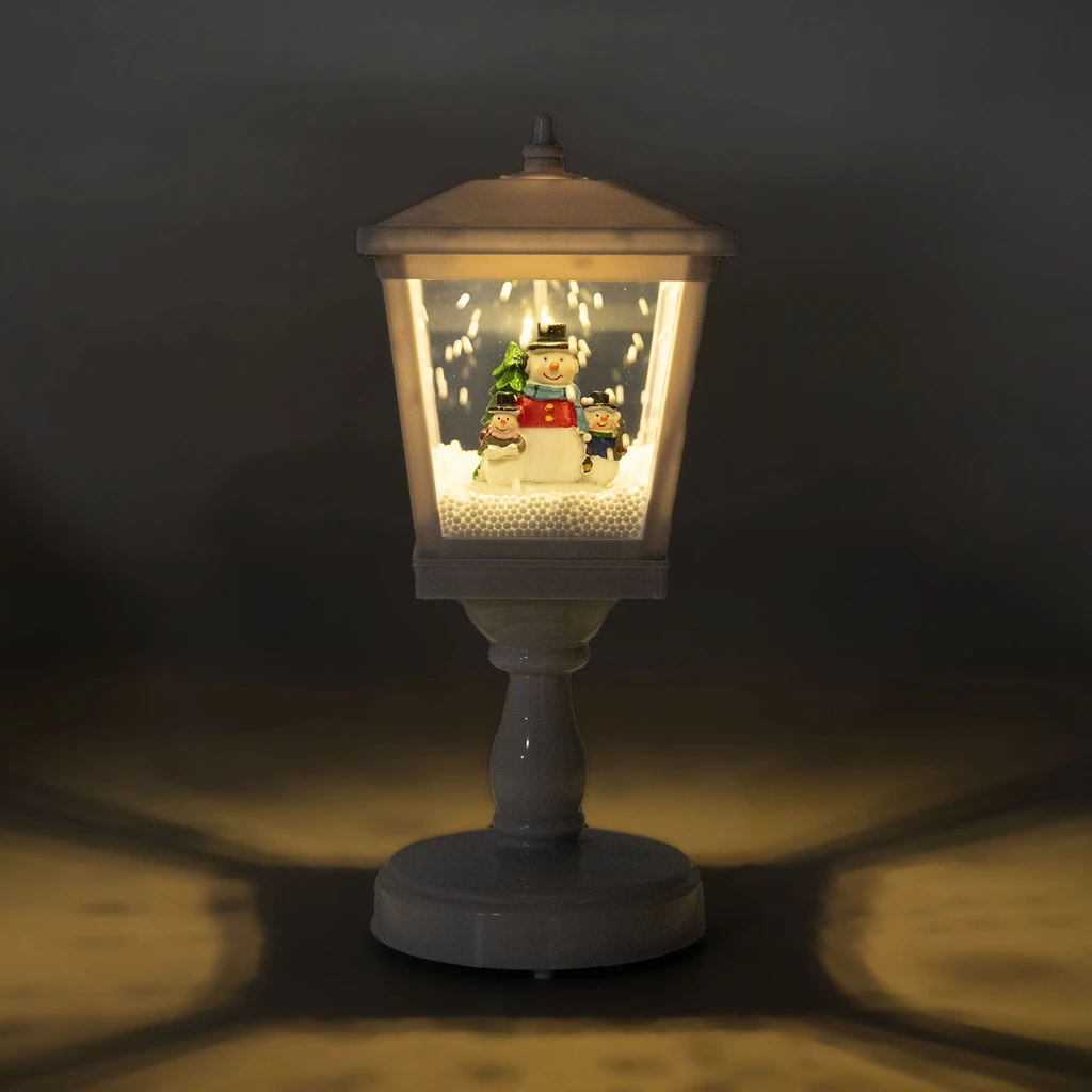 Dekorace hrající lucerna LED bílá