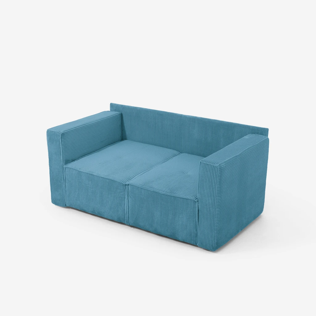 Turkusowa sofa LUSO to połączenie wygody i świeżego akcentu w Twoim salonie.