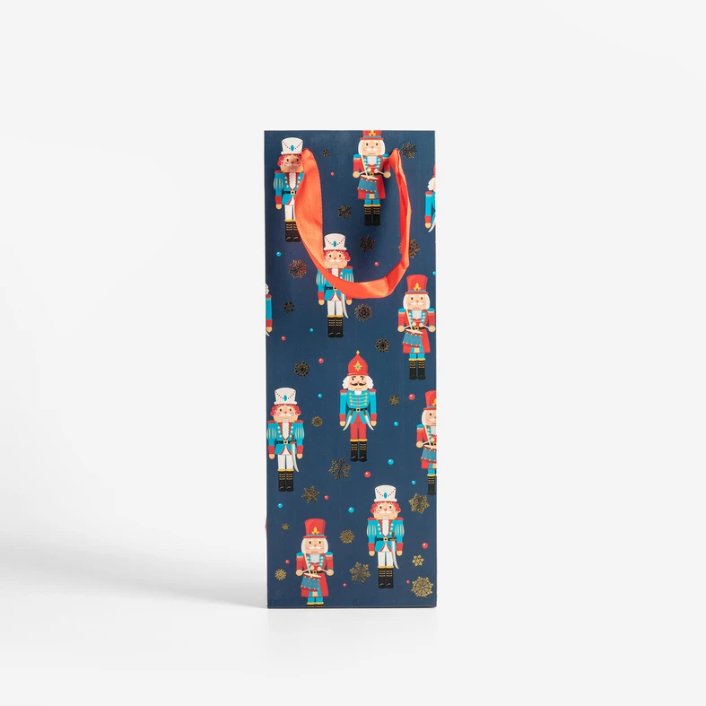 Dárková vánoční taška na láhev MIX