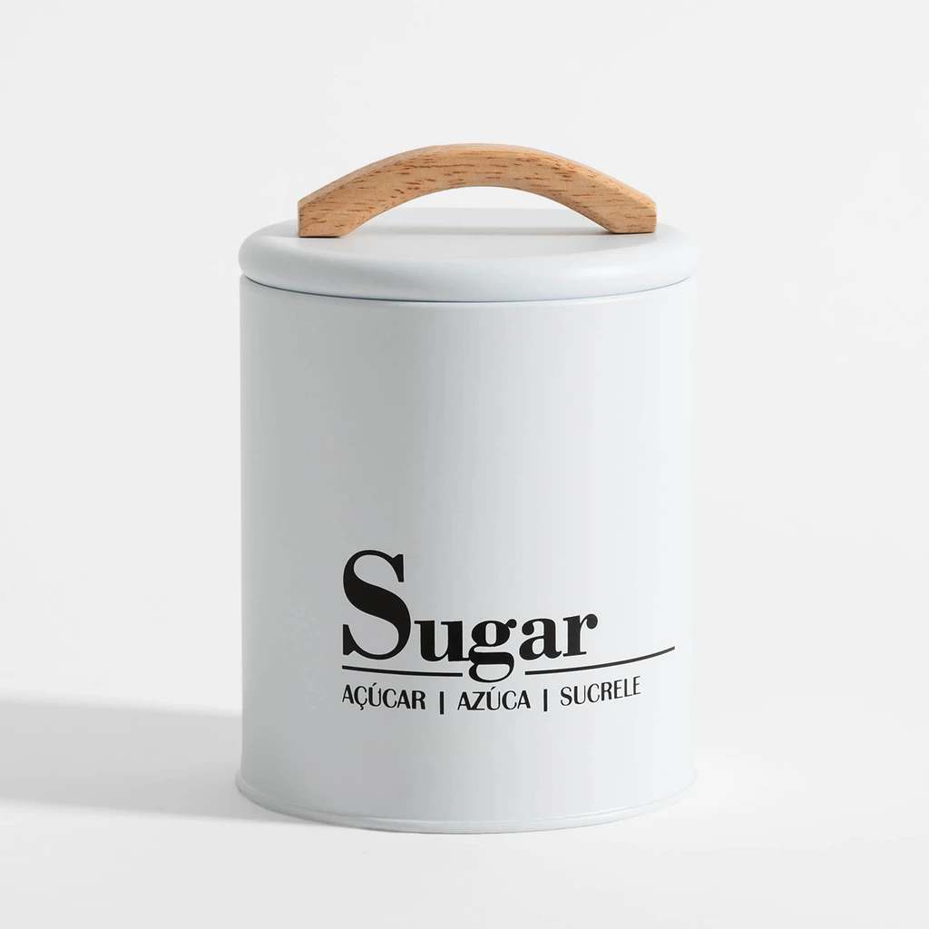 Bílá kuchyňská nádoba SUGAR 16 cm
