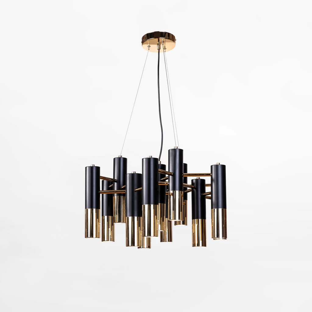 Lampa posiada oprawę przeznaczoną aż dla 13 żarówek LED typu GU10 o mocy maksymalnej 10W.