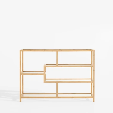 Regál z bambusového dřeva HORO 79 cm