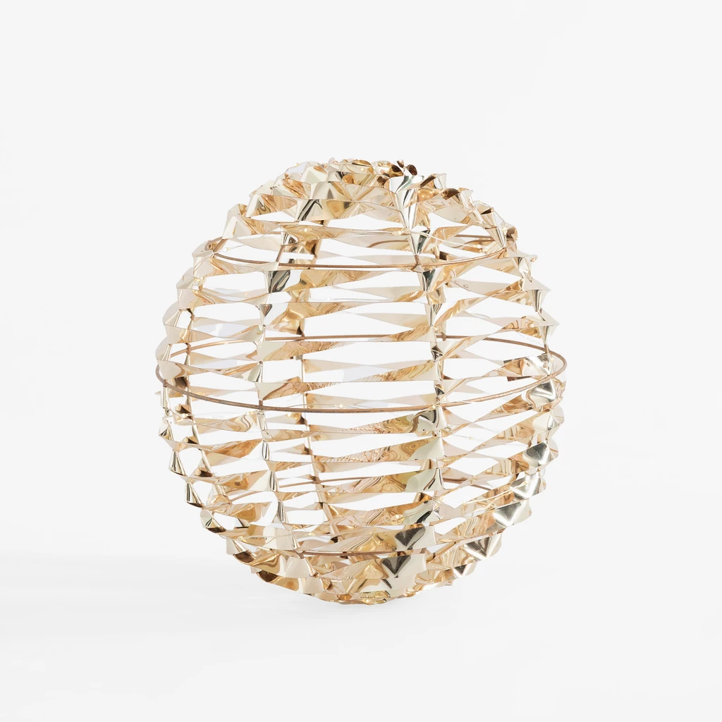 Dekorace LED zlatá koule, 25 cm