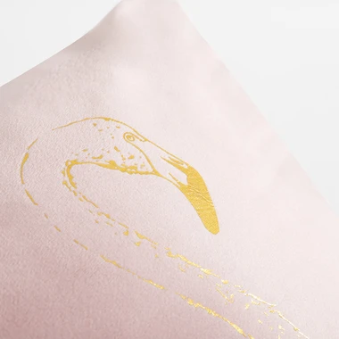 Dekorační povlak na polštář s plameňákem ATLANTIC růžový 45x45 cm