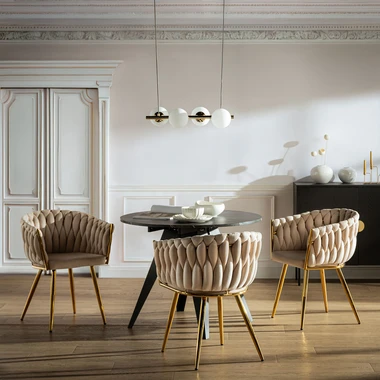 Zlaté závěsné svítidlo LINEA IV