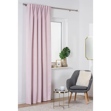 Závěs s řasící páskou blackout ECLIPSE 140x260 cm růžový