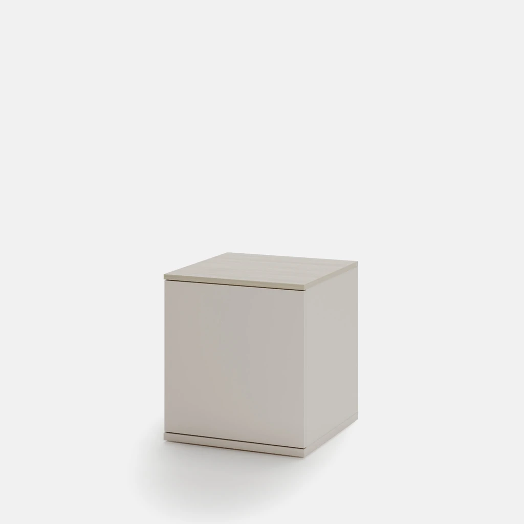 Beżowa szafka nocna z szafką