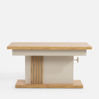 Rozkládací konferenční stolek LAMELA dub wotan/kašmír