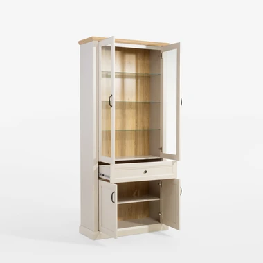 Kašmírová vysoká vitrína se zásuvkou VERONA