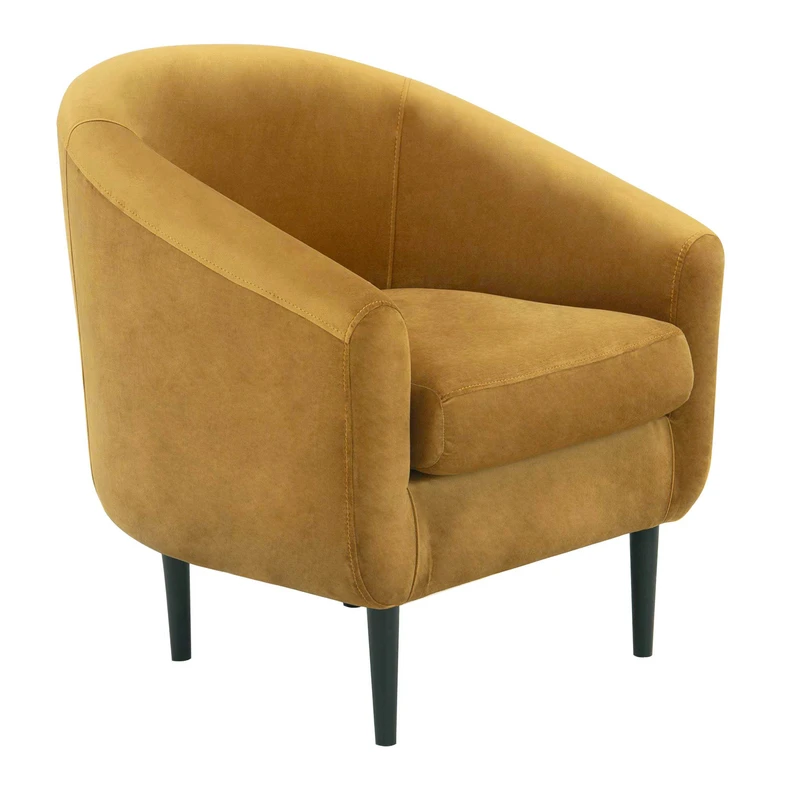 Hořčicové křeslo MILTON