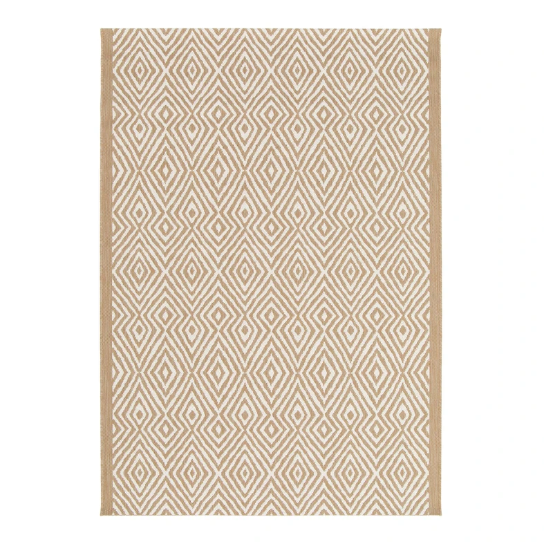 Béžový koberec s kosočtverci GINO 160x230 cm