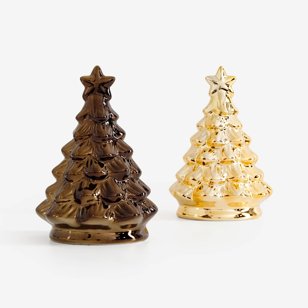 Vánoční dekorace stromeček 17 cm MIX