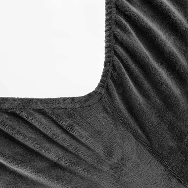 Prostěradlo FLANO v ocelové barvě 140x200 cm