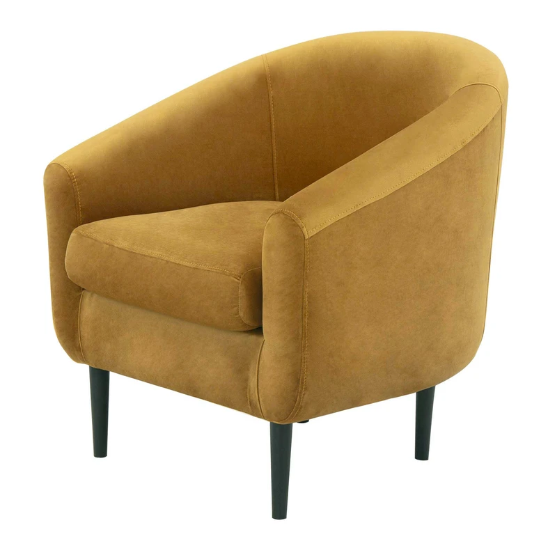 Hořčicové křeslo MILTON