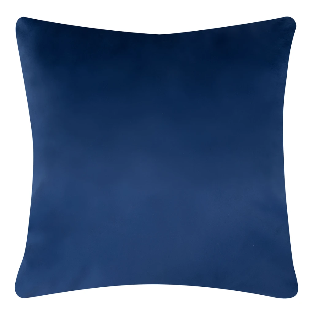 Velurový povlak na polštář tmavěmodrý SIENNA 45x45 cm