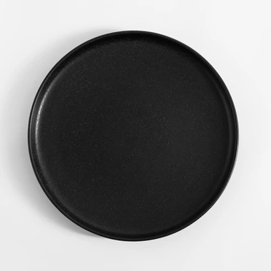 Černý dezertní talíř NOKTO 21 cm