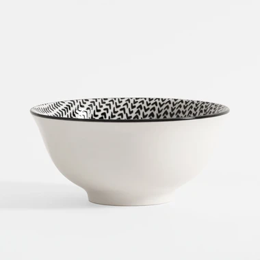 Porcelánová miska ALORA bílo-černá 650 ml