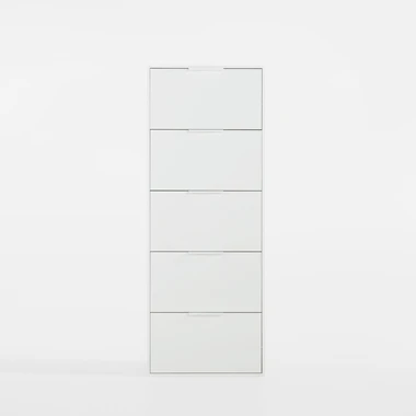 Bílý vysoký botník ESPRESSO 15 cm