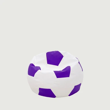 Sedací vak SPORT L bílo-fialový