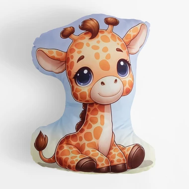 Mazlící polštář ŽIRAFA 40x40 cm