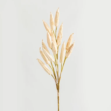 Umělá rostlina 95 cm, bílo-zlatá