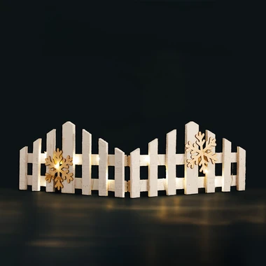 LED vánoční dekorace plot