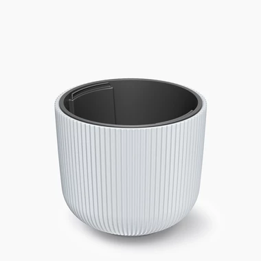 Bílý květináč MILLY 29,8 cm