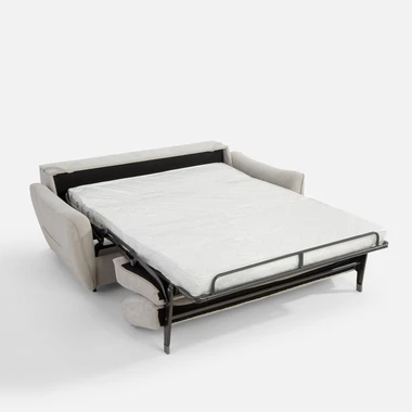 Světle šedá pohovka s italským roštem MONO II