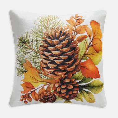 Povlak na polštář PUMPKIN šišky 45x45 cm