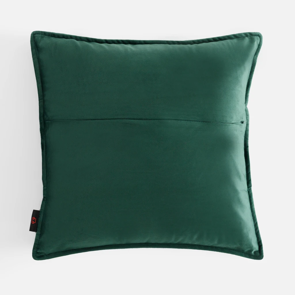 Povlak na polštář s stromečkem TWINKLE 45x45 cm tmavě zelený