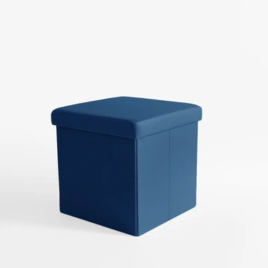 Modrý skládací taburet 38x37,5 cm